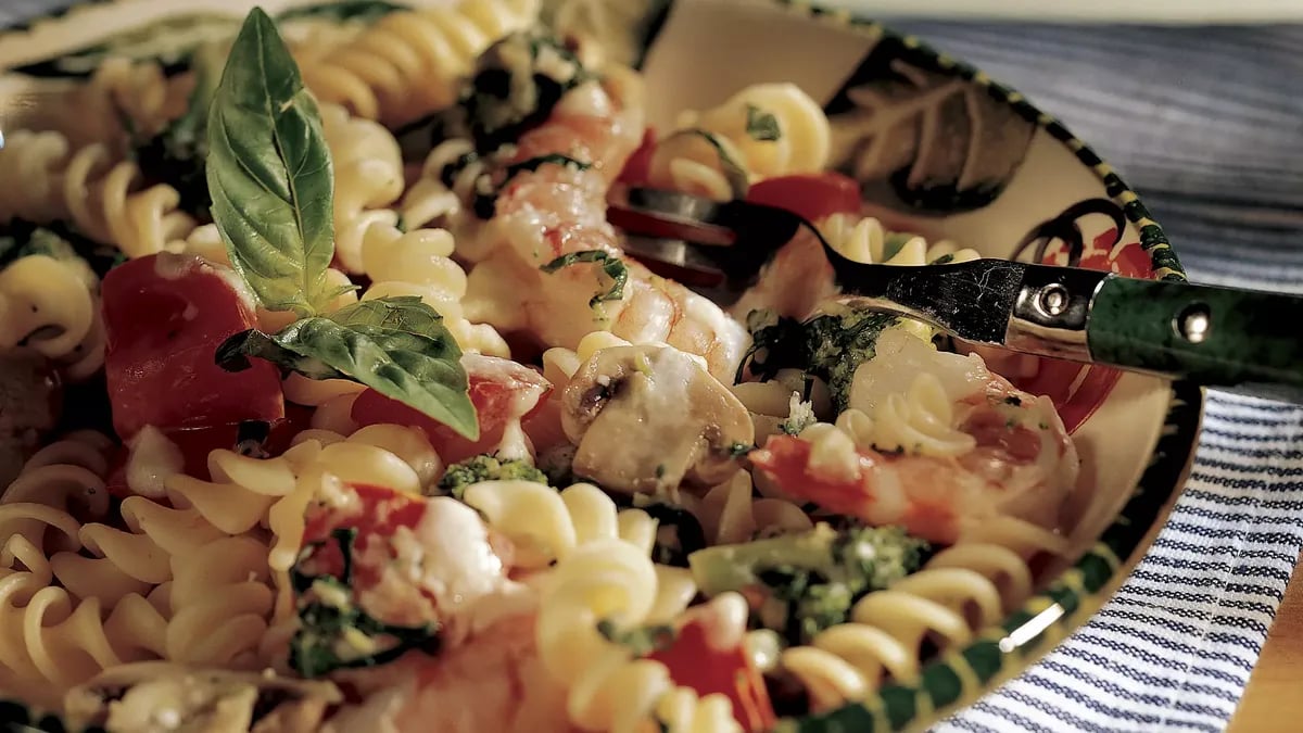 Shrimp Pasta Primavera