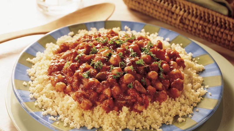 Couscous with Vegetarian Spaghetti Sauce