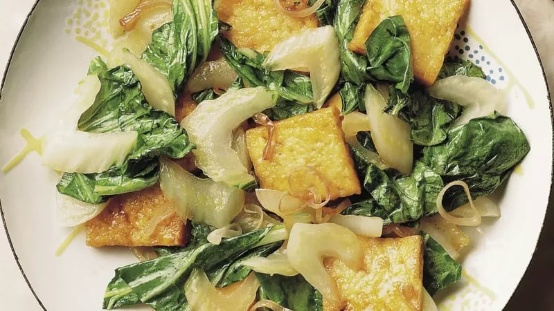 Stir-Fried Bok Choy with Tofu 