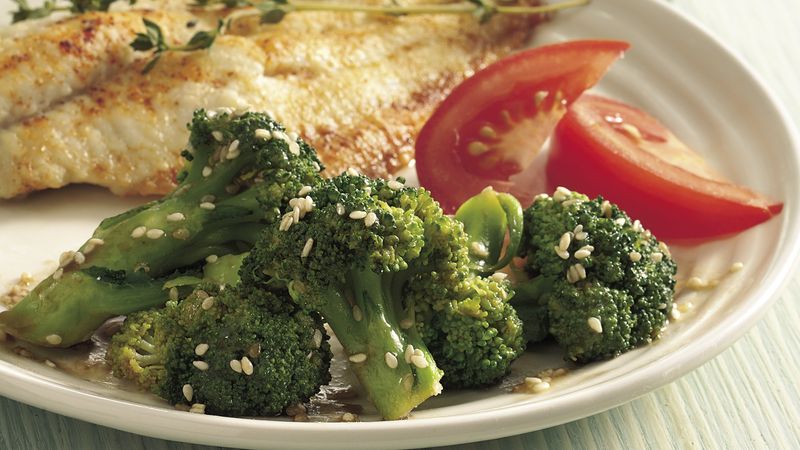 Sesame Buttered Broccoli
