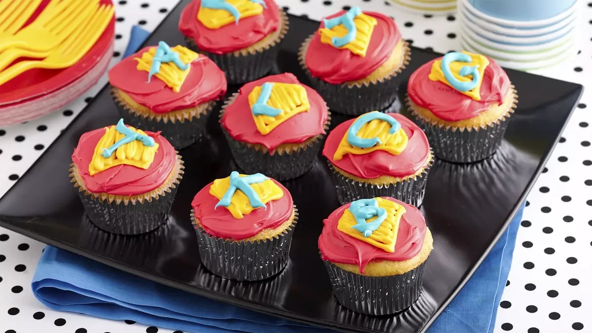 Superhero Cupcakes 