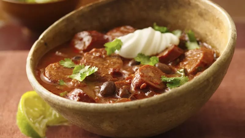 Hot and Spicy Chorizo Chili