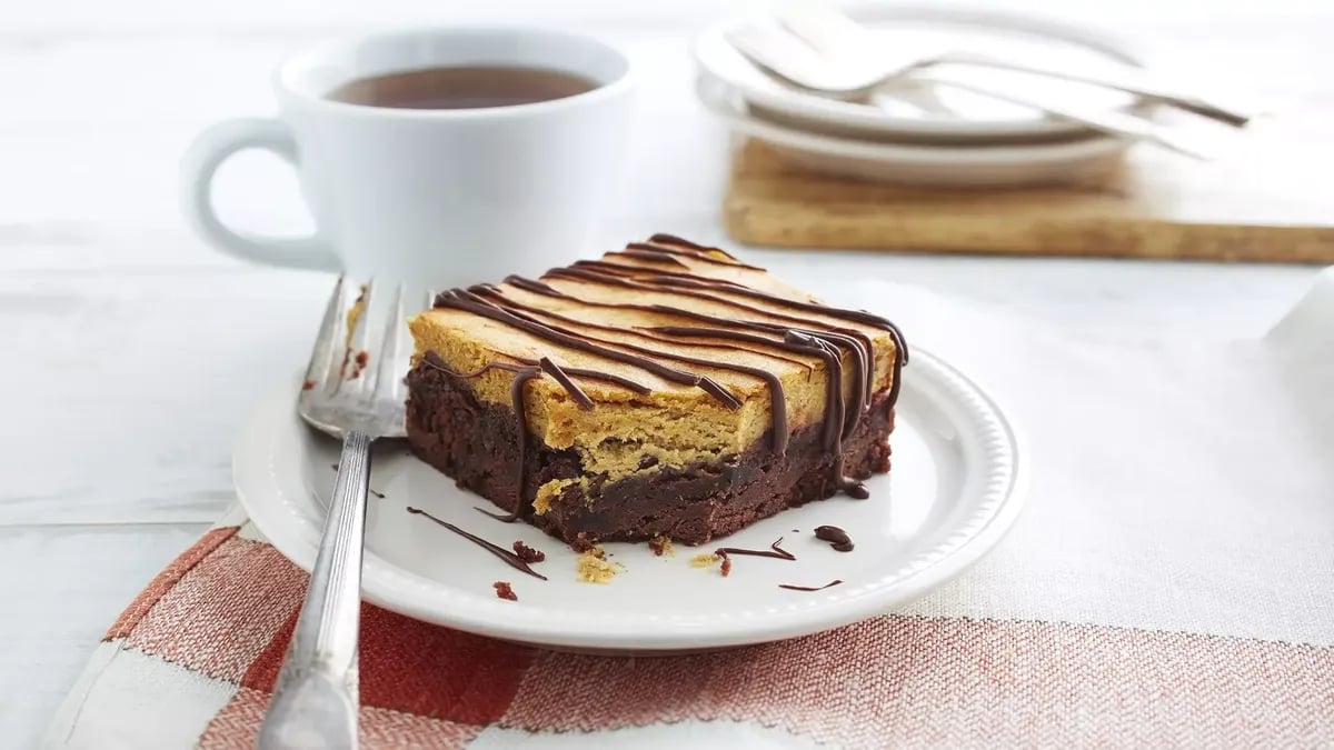 Pumpkin Cheesecake Brownies