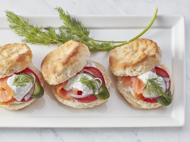 Smoked Dilly Salmon Sandwiches