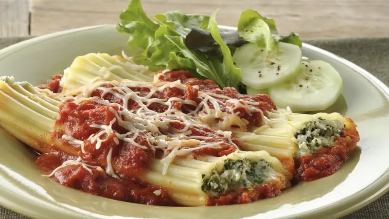 Spinach Manicotti