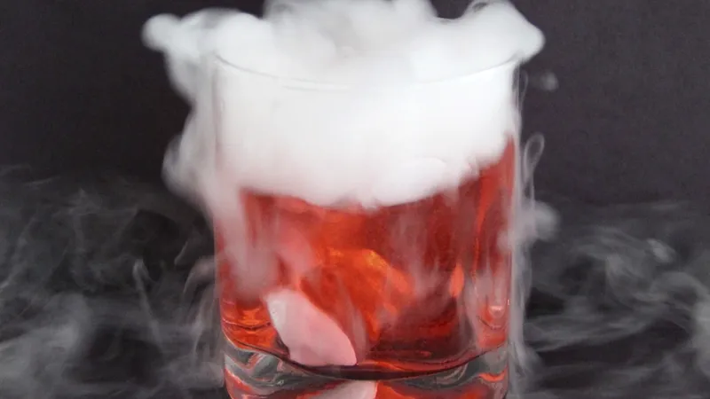 Cauldron Bubble Cocktail for Halloween Drink