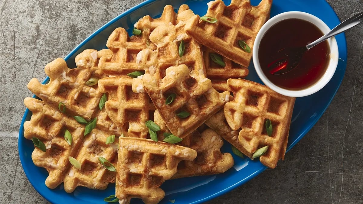 Chicken-Stuffed Waffles