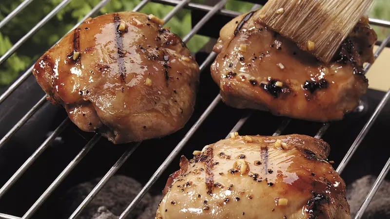 Honey-Glazed Grilled Chicken Thighs