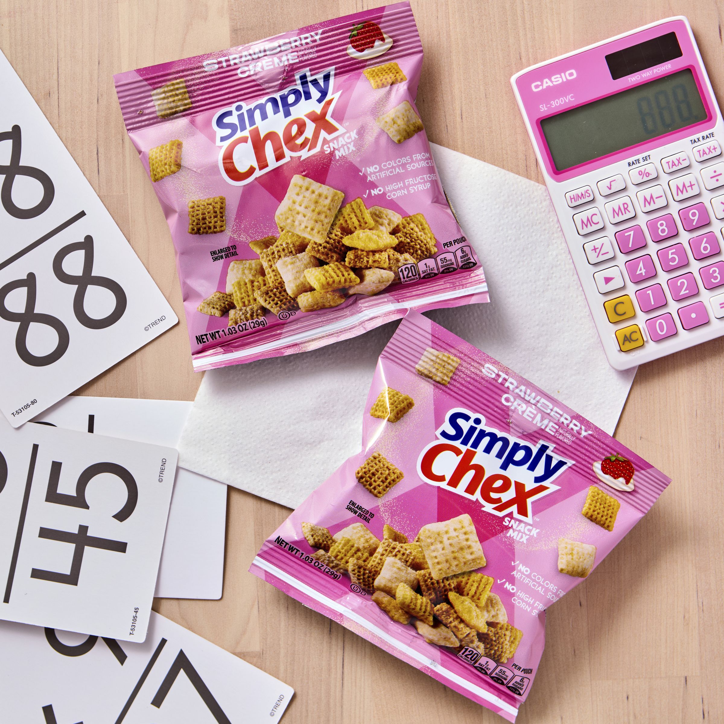  Styled Simply Chex Snack Mix Single Serve Pouch Strawberry Creme 60/1.03 OZ