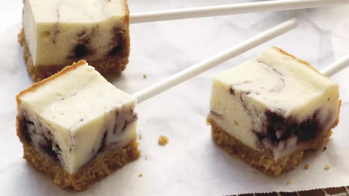 Blueberry Cheesecake Pops