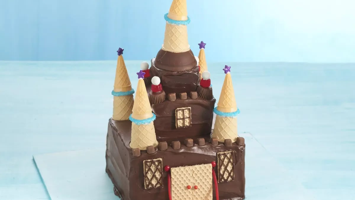 Chocolate Princess Castle Cake