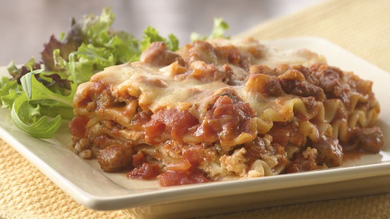 Recipe for sausage lasagna deals