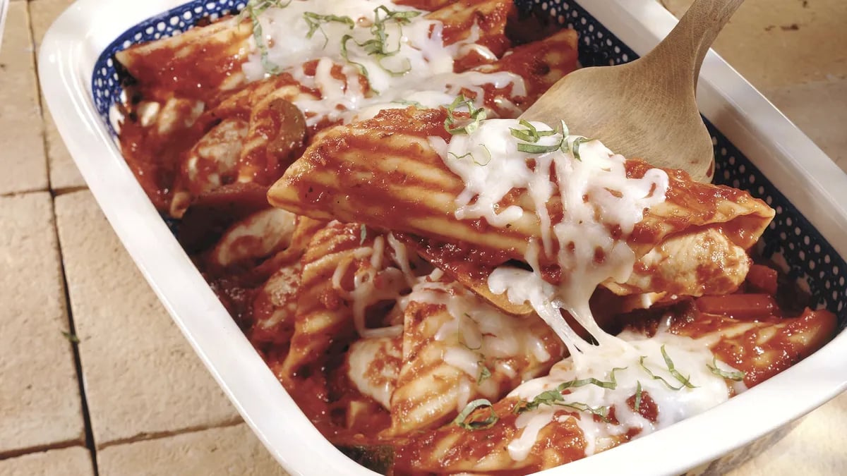 Super-Easy Chicken Manicotti for a Crowd 