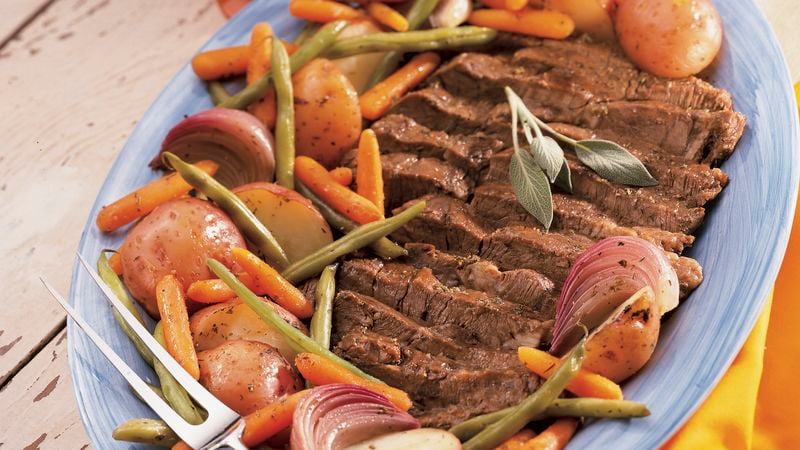 Beef Pot Roast with Vegetables And Herbs