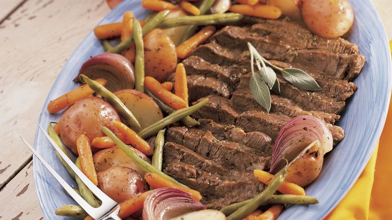 Beef Pot Roast with Vegetables And Herbs