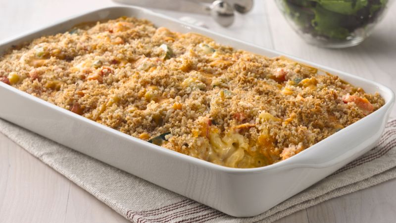 Macaroni and Cheesy Chicken Baked Casserole | Progresso