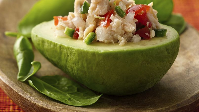 Mexican-Style Tuna Stuffed Avocados