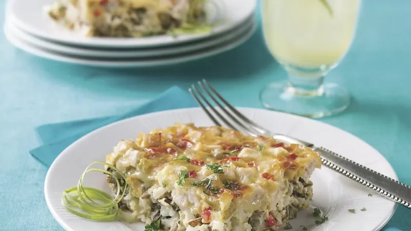 Cheesy Wild Rice and Turkey Casserole