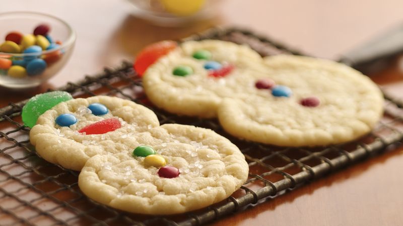 Spiral Snowmen Cookies