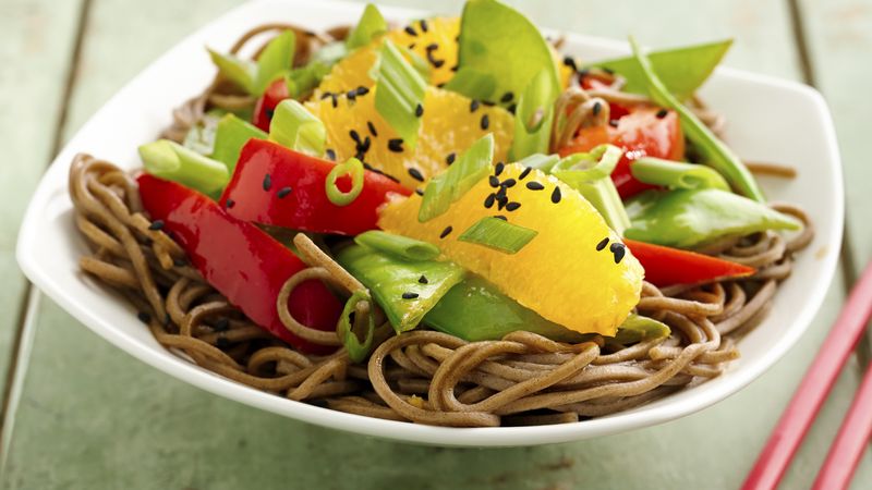 Healthy Sesame Soba Noodle Bowls