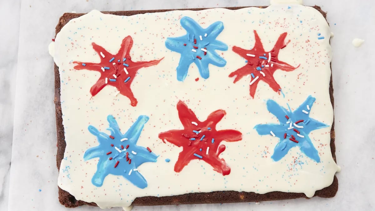 Fudgy Fireworks Brownies