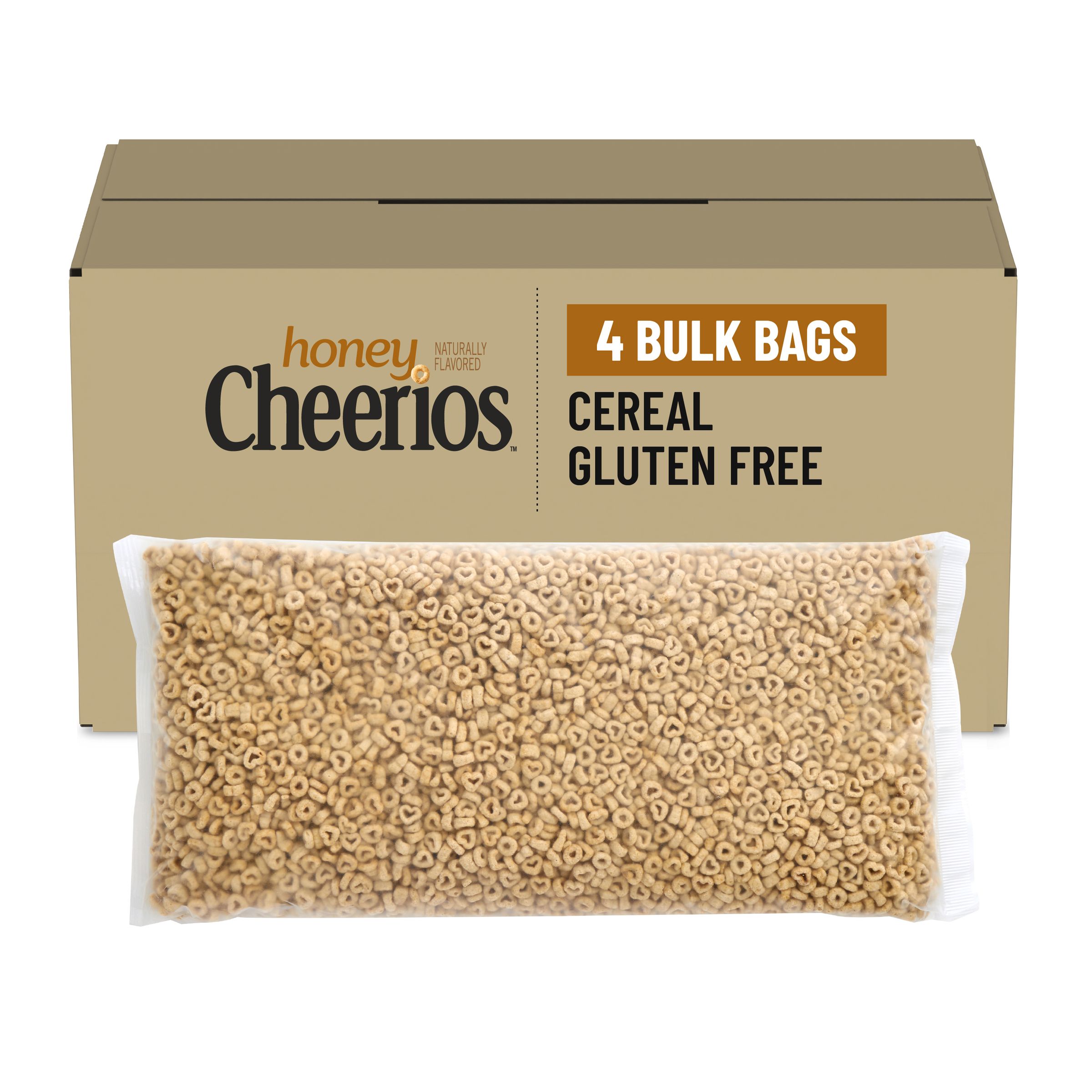  Case Optimized Hero Honey Nut Cheerios Gluten Free Cereal Bulk Bag 4/39 OZ