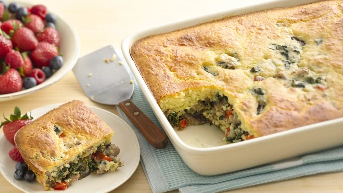 Sausage-Spinach Breakfast Bake