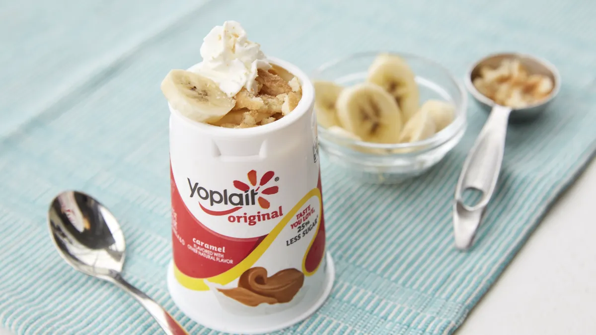 Banana Caramel Pudding Yogurt Cup
