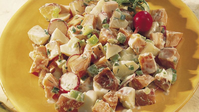 Two-Potato Salad with Dill Dressing