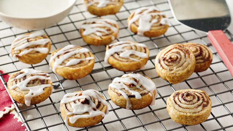 Mini Cinnamon Roll Cookies