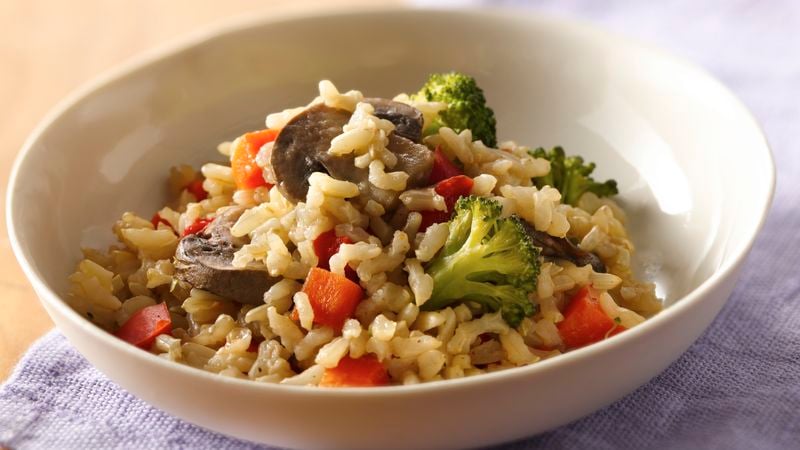 Slow-Cooker Confetti Brown Rice
