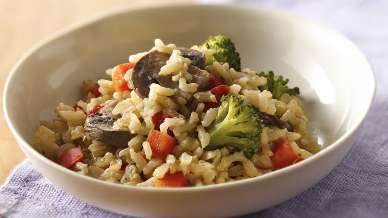 Slow-Cooker Confetti Brown Rice Recipe - BettyCrocker.com