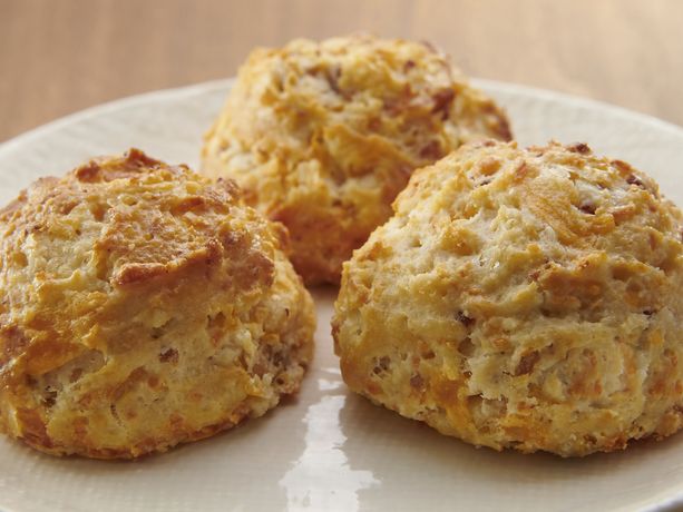 Bacon and Cheese Garlic Biscuits