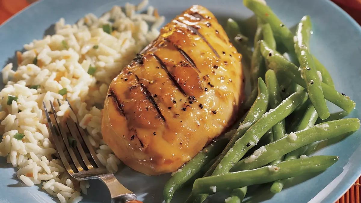 Grilled Teriyaki-Apricot Chicken