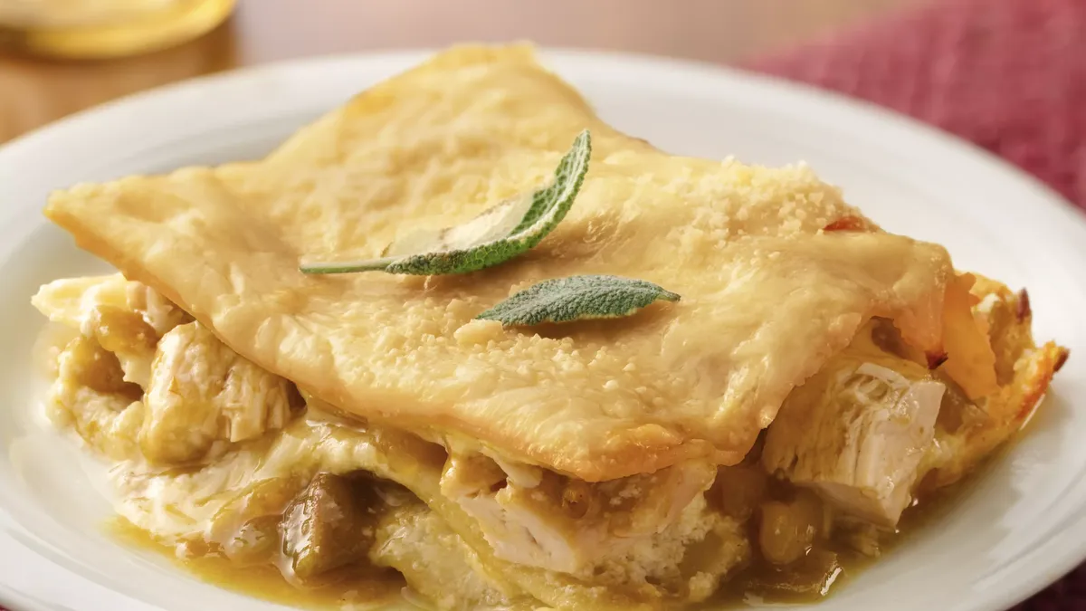 Green Chile Chicken Lasagna