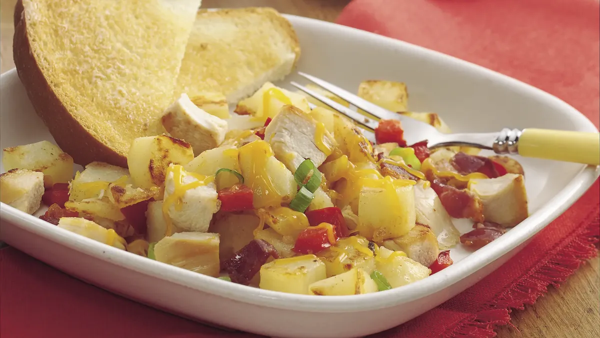 Calico Chicken and Potatoes Skillet