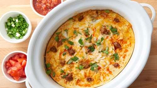 The Perfect Lunch: Mini Crock Pot Omelette Scramble