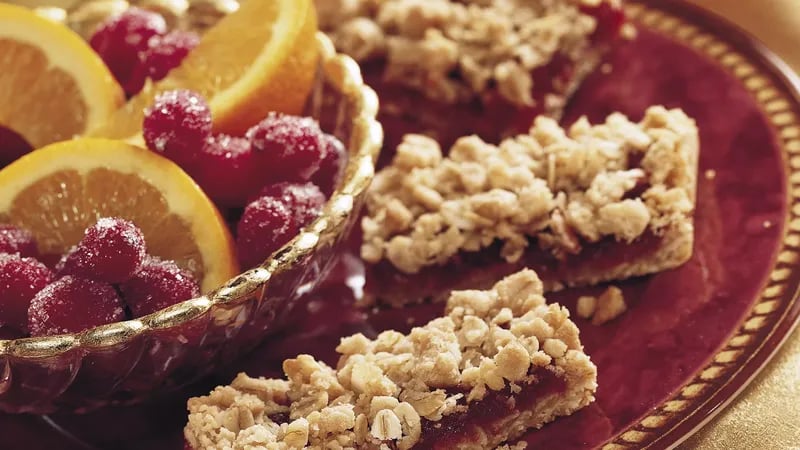 Cranberry Crumble Bars