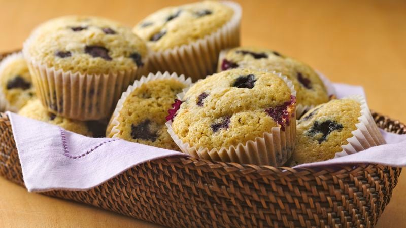 Gluten-Free Blueberry Corn Muffins 