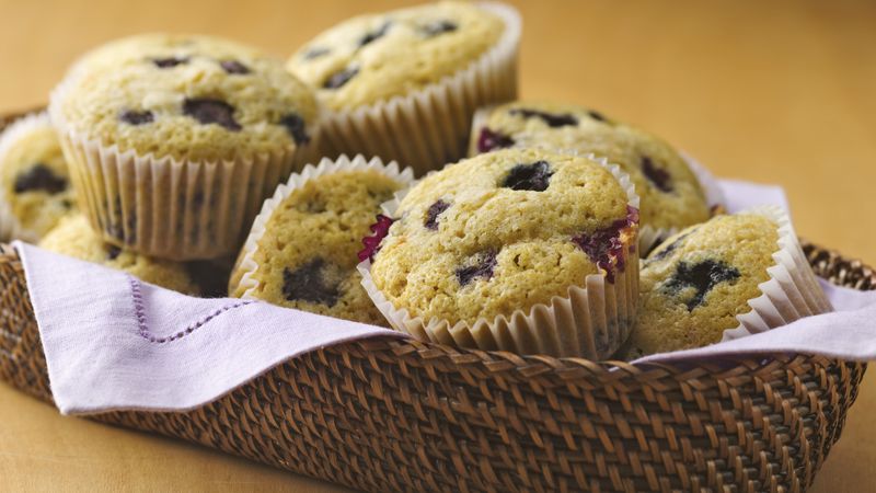 Gluten-Free Blueberry Corn Muffins 