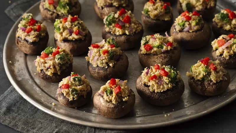 Stuffed Baby Portabella Mushrooms