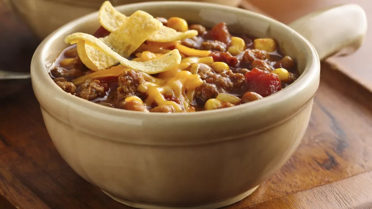 Barbecue Chili with Corn  