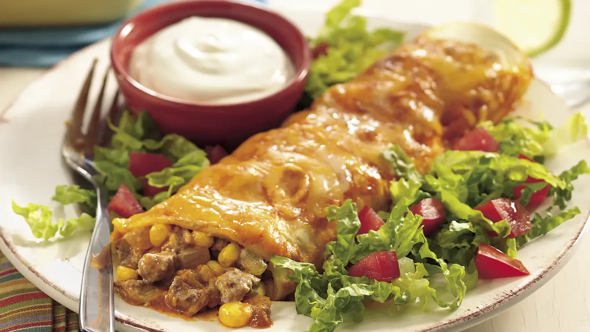 Beef and Green Chile Enchiladas Beef and Green Chile Enchiladas