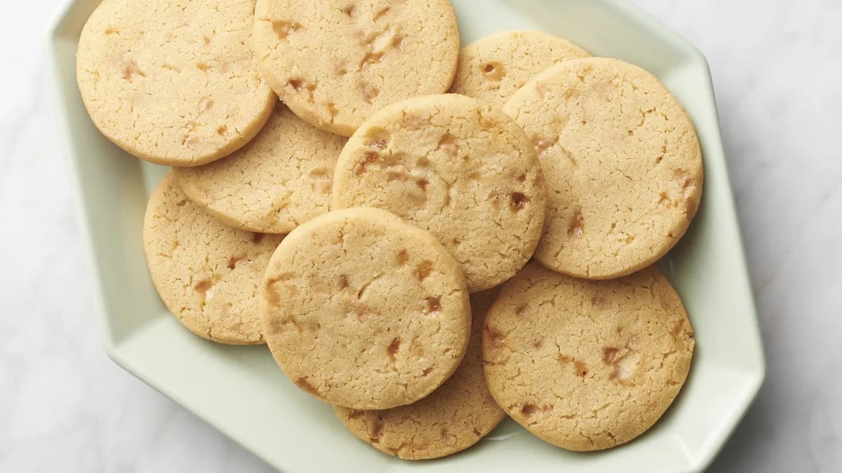 Slice-and-Bake Browned Butter-Toffee Cookies