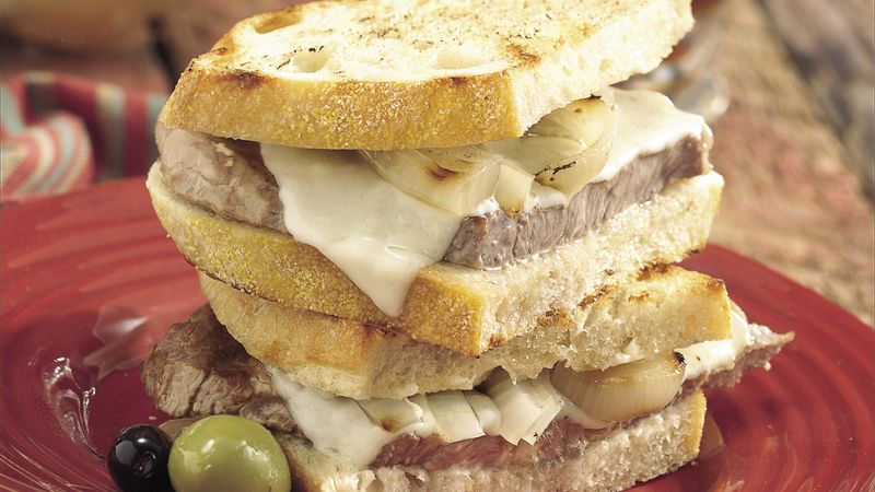 Grilled Rib Eye Sandwich Melts