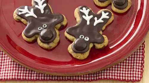 Chocolate Chip Reindeer Cookies