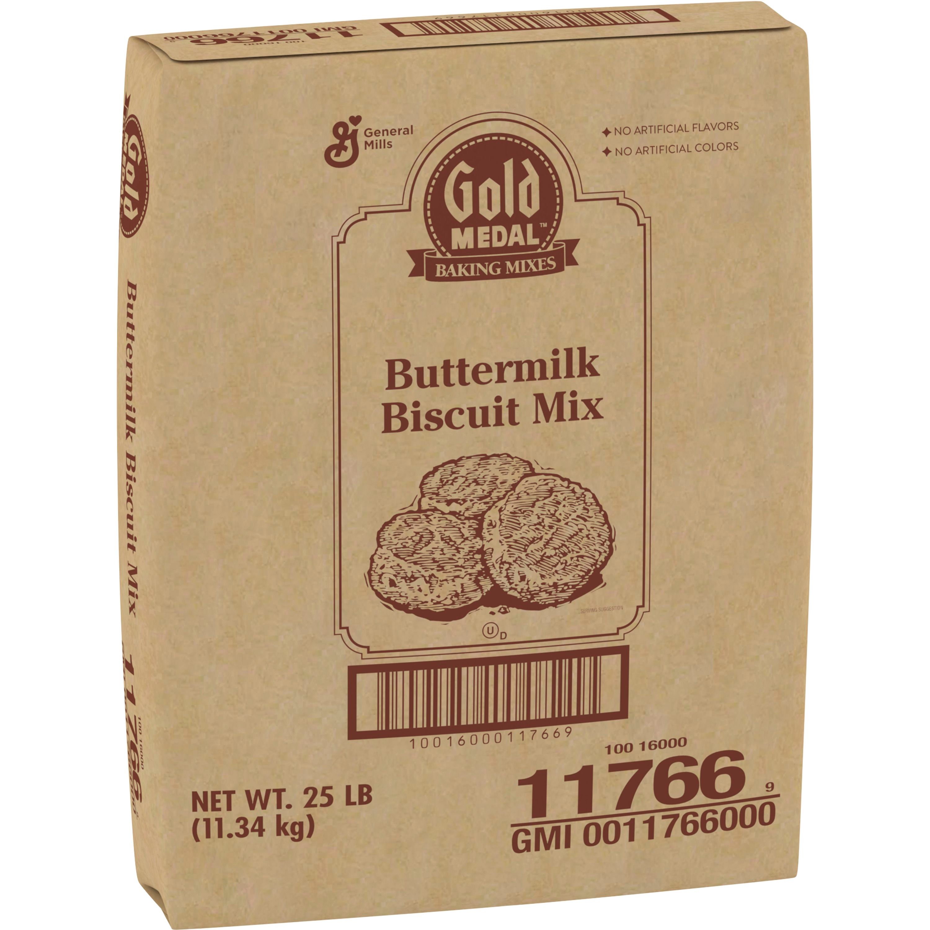 Case - Left Front 3D Gold Medal(TM) Biscuit Mix Buttermilk 25 lb