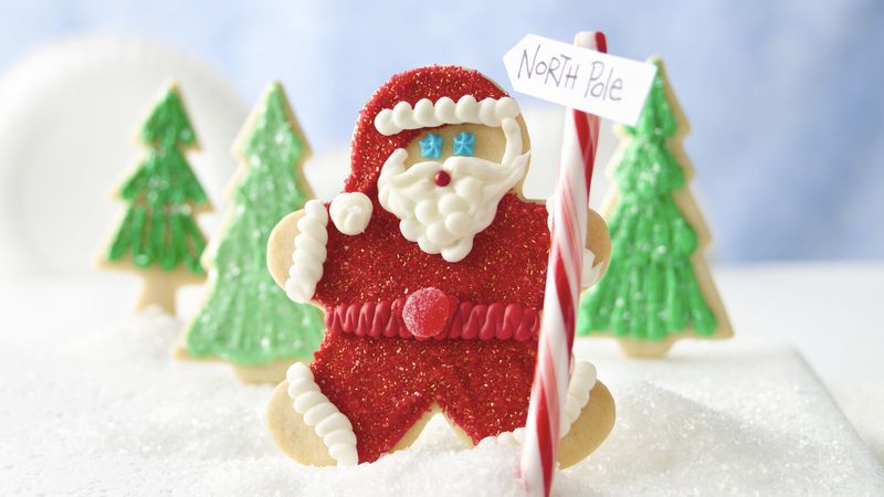 Santa Sugar Cookies 