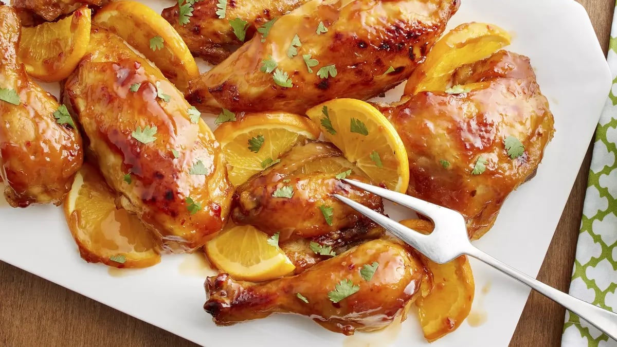 Slow-Cooker Whole Orange Chicken