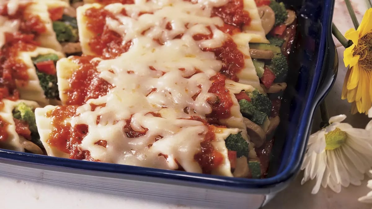 Vegetable-Stuffed Manicotti